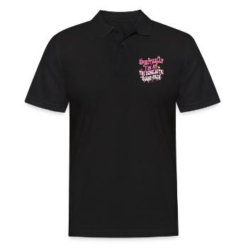 Spirituell bin ich auf der Scholastic Book Fair - Männer Poloshirt - Schwarz - Vorne - Kai (181cm)