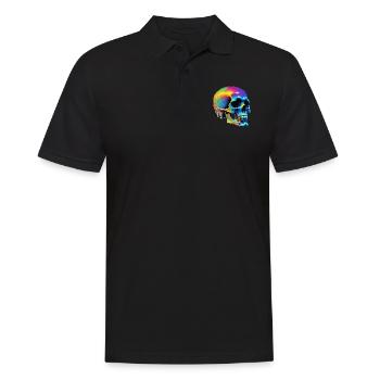 Crâne - Polo Homme - noir - Devant - Kai (181cm)