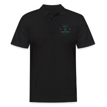 Ami formidable mais je gère - Polo Homme - noir - Devant - Kai (181cm)