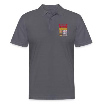 TARIF HORAIRE MÉCANICIEN - Polo Homme - charbon - Devant - Nico (186cm)