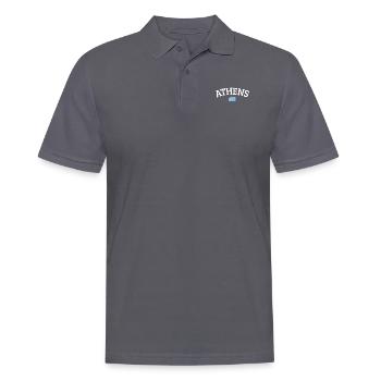 Athens - Men's Polo Shirt - charcoal grey - Front - Nico (186cm)