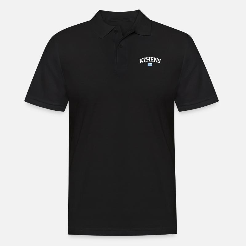 Athen - Herre poloshirt - sort