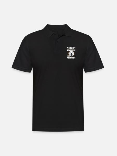 Labrador - Männer Poloshirt - Schwarz
