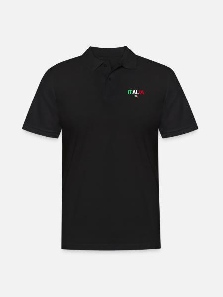Rome Italy - Men's Polo Shirt - black