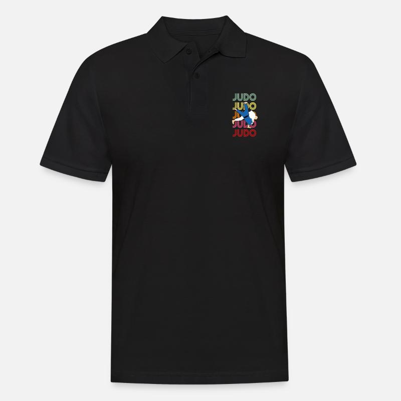 Judo - Männer Poloshirt - Schwarz