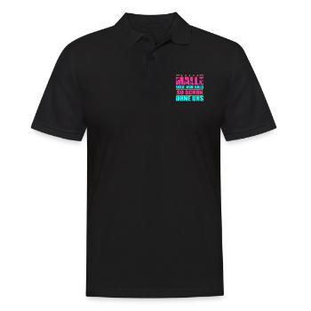 Mallorca - Männer Poloshirt - Schwarz - Vorne - Kai (181cm)