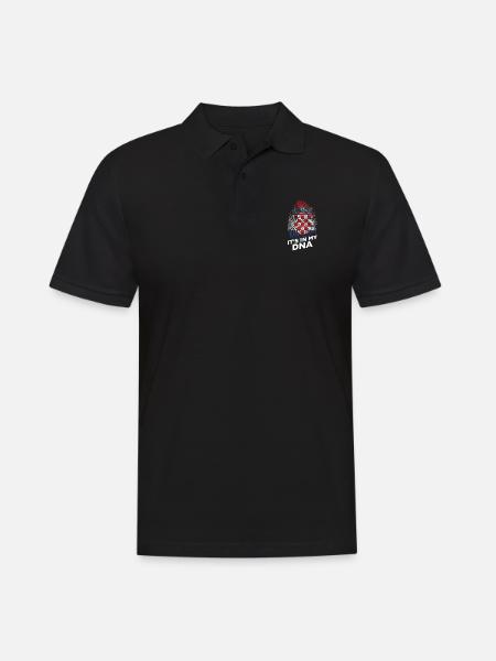 Croatia - Men's Polo Shirt - black
