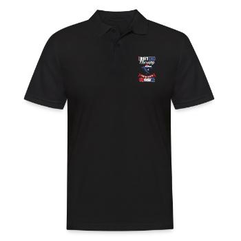 Kroatien - Männer Poloshirt - Schwarz - Vorne - Kai (181cm)