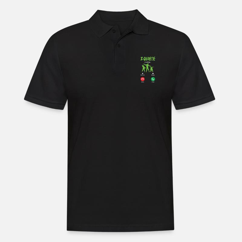 Zombie - Männer Poloshirt - Schwarz