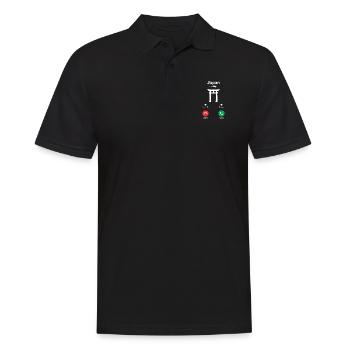 Japan - Männer Poloshirt - Schwarz - Vorne - Kai (181cm)