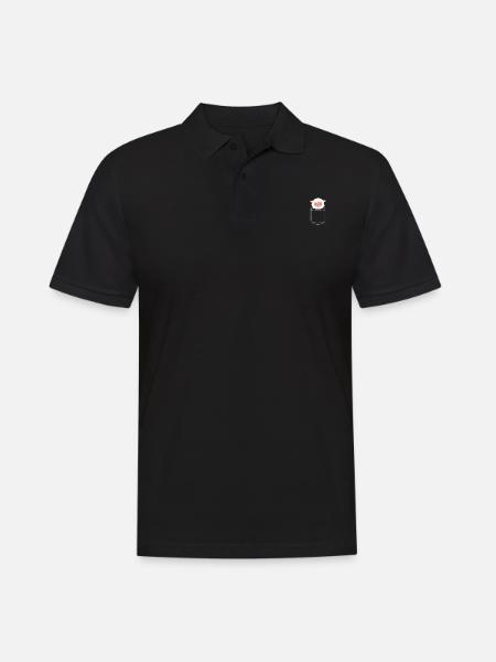 Schaf - Männer Poloshirt - Schwarz