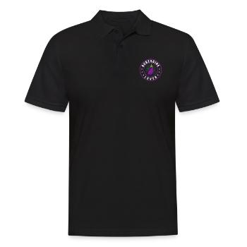 Aubergine - Männer Poloshirt - Schwarz - Vorne - Kai (181cm)