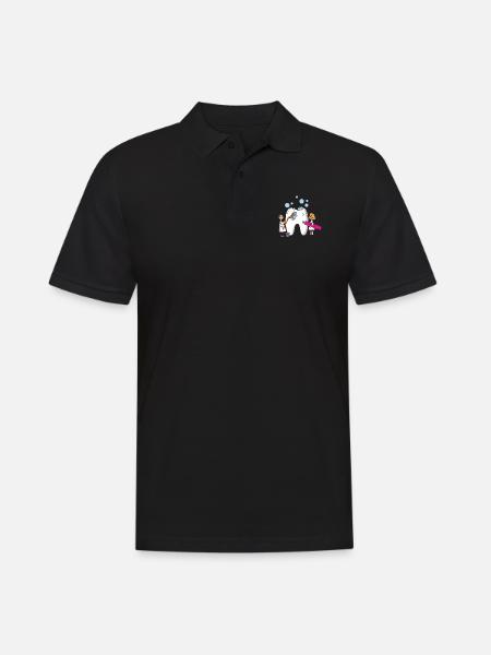 Zahnarzt Zahn Doktor Geschenkidee - Männer Poloshirt - Schwarz