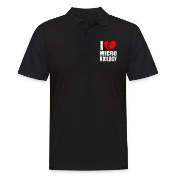 microbiology - Men's Polo Shirt - black - Front - Kai (181cm)