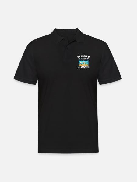Aquarium - Männer Poloshirt - Schwarz