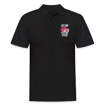 Anime - Männer Poloshirt - Schwarz - Vorne - Kai (181cm)