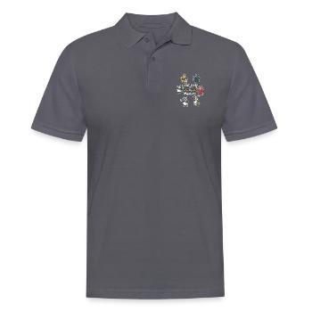 RpG Role Play Pen & Paper - Men's Polo Shirt - charcoal grey - Front - Nico (186cm)