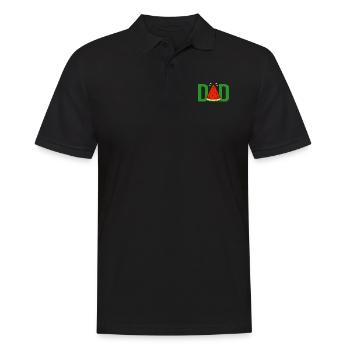 Wassermelone - Männer Poloshirt - Schwarz - Vorne - Kai (181cm)