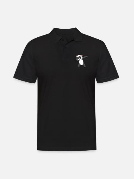 Panda - Men's Polo Shirt - black