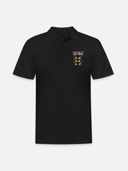 Guitar - Men's Polo Shirt - black