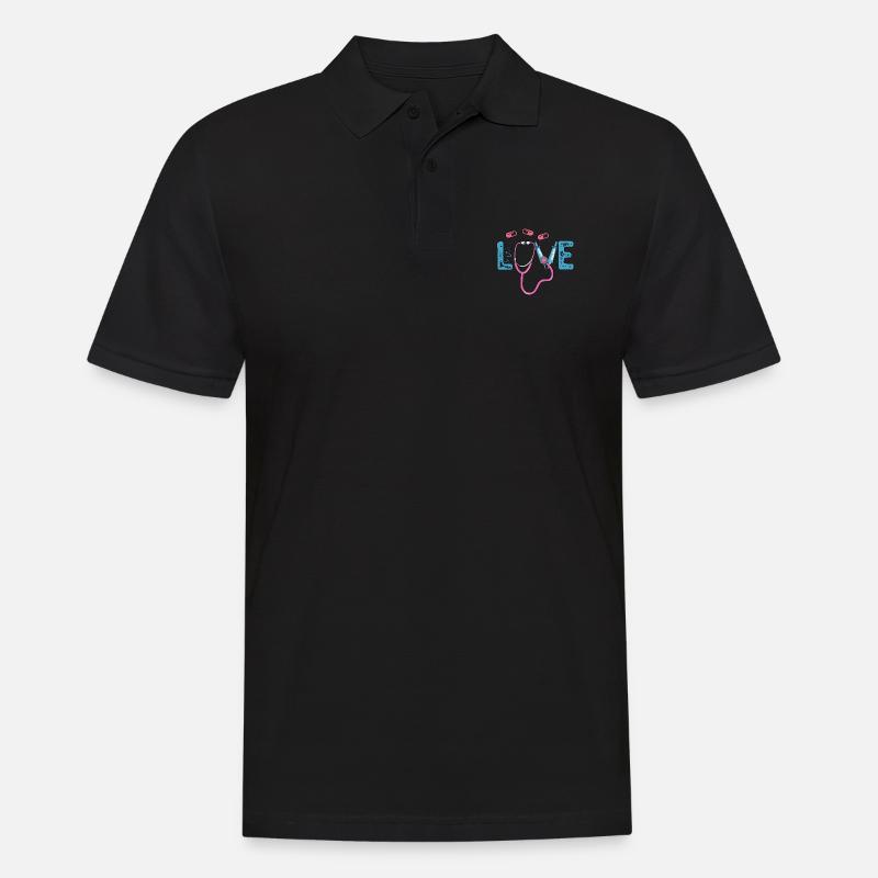 Krankenschwester Stolz - Männer Poloshirt - Schwarz