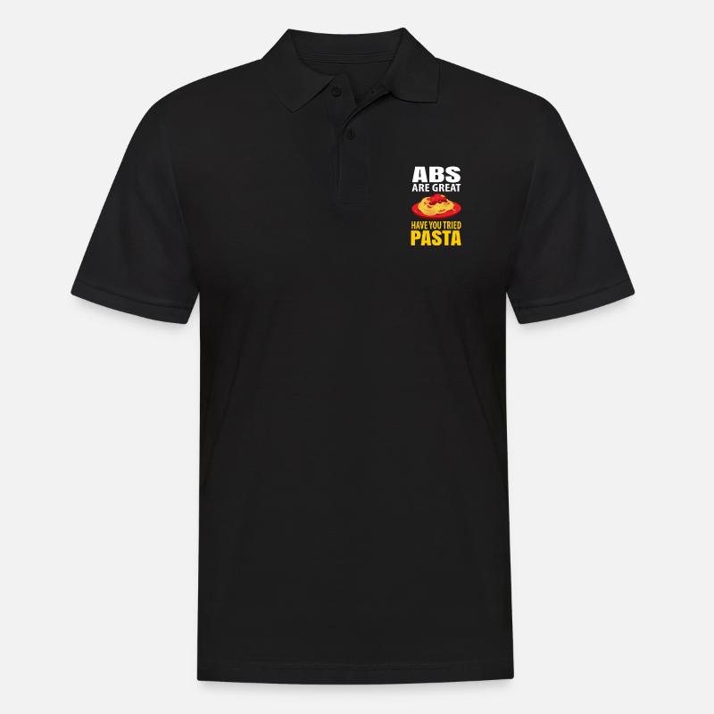 Pasta - Männer Poloshirt - Schwarz