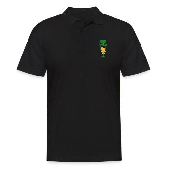 Amateurs de vin Vin Saint Patrick - Polo Homme - noir - Devant - Kai (181cm)