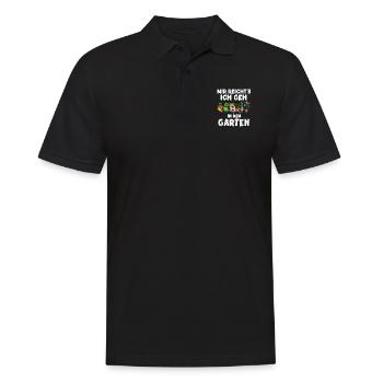 Meine Komfortzone Garten Gartenarbeit - Männer Poloshirt - Schwarz - Vorne - Kai (181cm)