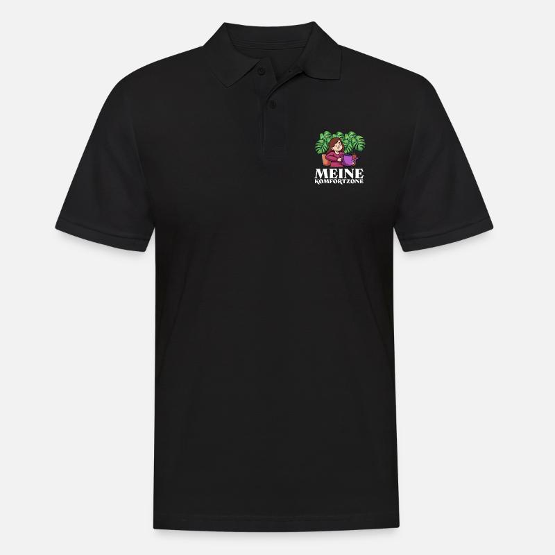 Meine Komfortzone Garten Gartenarbeit - Männer Poloshirt - Schwarz