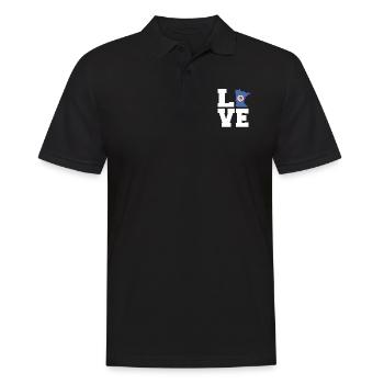 Fier cadeau du drapeau du Minnesota - Polo Homme - noir - Devant - Kai (181cm)