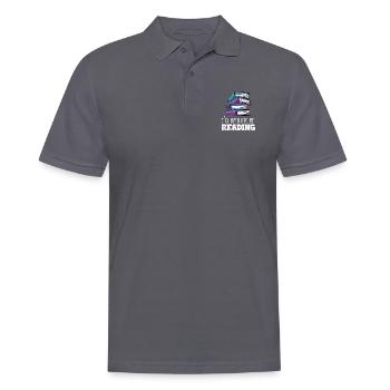 Lesen - Männer Poloshirt - Anthrazit - Vorne - Nico (186cm)