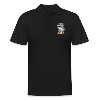 Kreuzfahrt - Männer Poloshirt - Schwarz - Vorne - Kai (181cm)