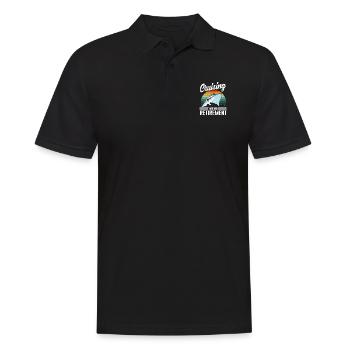Kreuzfahrt - Männer Poloshirt - Schwarz - Vorne - Kai (181cm)