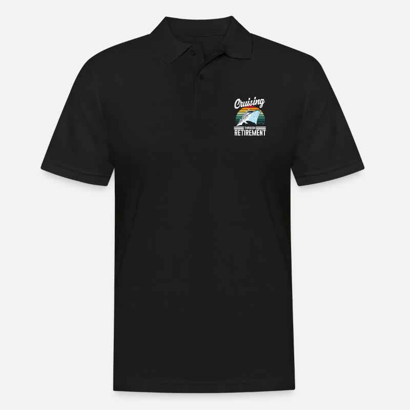 Kreuzfahrt - Männer Poloshirt - Schwarz