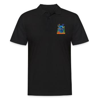 6 Geschenkidee zum Geburtstag - Männer Poloshirt - Schwarz - Vorne - Kai (181cm)
