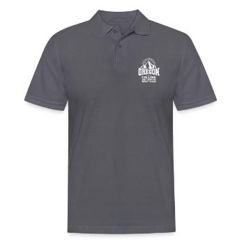 Oregon Geschenkidee - Männer Poloshirt - Anthrazit - Vorne - Nico (186cm)