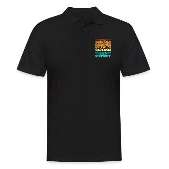 Video Game Designer - Männer Poloshirt - Schwarz - Vorne - Kai (181cm)