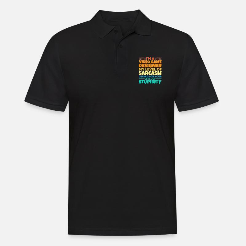 Video Game Designer - Männer Poloshirt - Schwarz