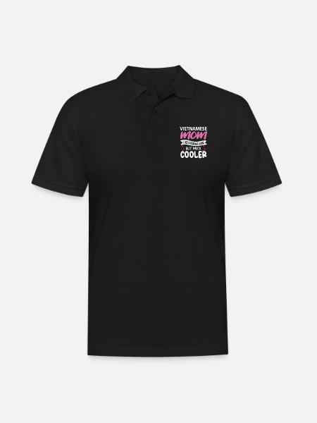 Vietnam - Männer Poloshirt - Schwarz