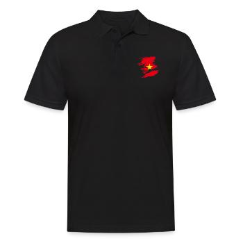 Vietnam - Männer Poloshirt - Schwarz - Vorne - Kai (181cm)
