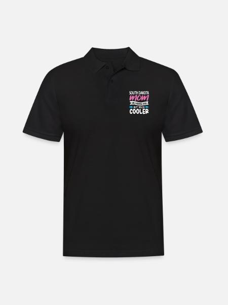 South Dakota Mama Gift - Men's Polo Shirt - black
