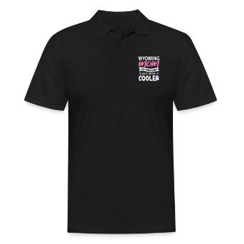 Wyoming ehefrau geschenk - Männer Poloshirt - Schwarz - Vorne - Kai (181cm)