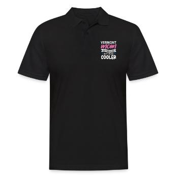 Cadeau de mère du Vermont - Polo Homme - noir - Devant - Kai (181cm)
