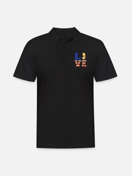 Dear new jersey gift - Men's Polo Shirt - black