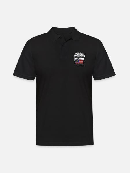Malaysia - Men's Polo Shirt - black
