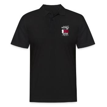 Qatar - Men's Polo Shirt - black - Front - Kai (181cm)