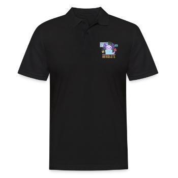 Haxolotl Pun Design for Axolotl Lovers - Men's Polo Shirt - black - Front - Kai (181cm)