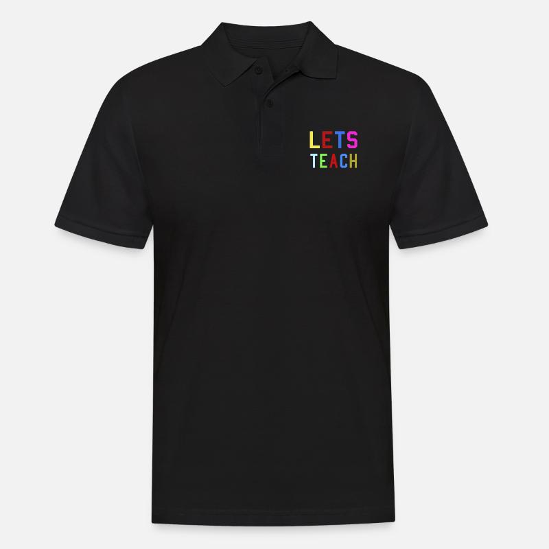 Lehrer - Männer Poloshirt - Schwarz