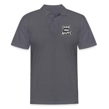 MINIMAL EMMEUNDAMPFE - Männer Poloshirt - Anthrazit - Vorne - Nico (186cm)