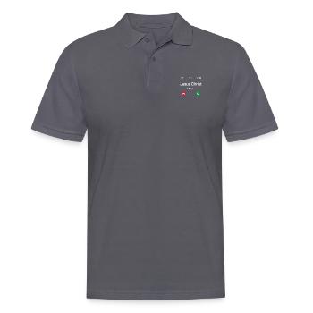 Jesus Is Calling - Accept Jesus in your Life - Men's Polo Shirt - charcoal grey - Front - Nico (186cm)